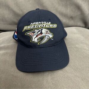 Vintage Nashville Predators Hat Cap Snapback Blue Pepsi Claw One Open SGA